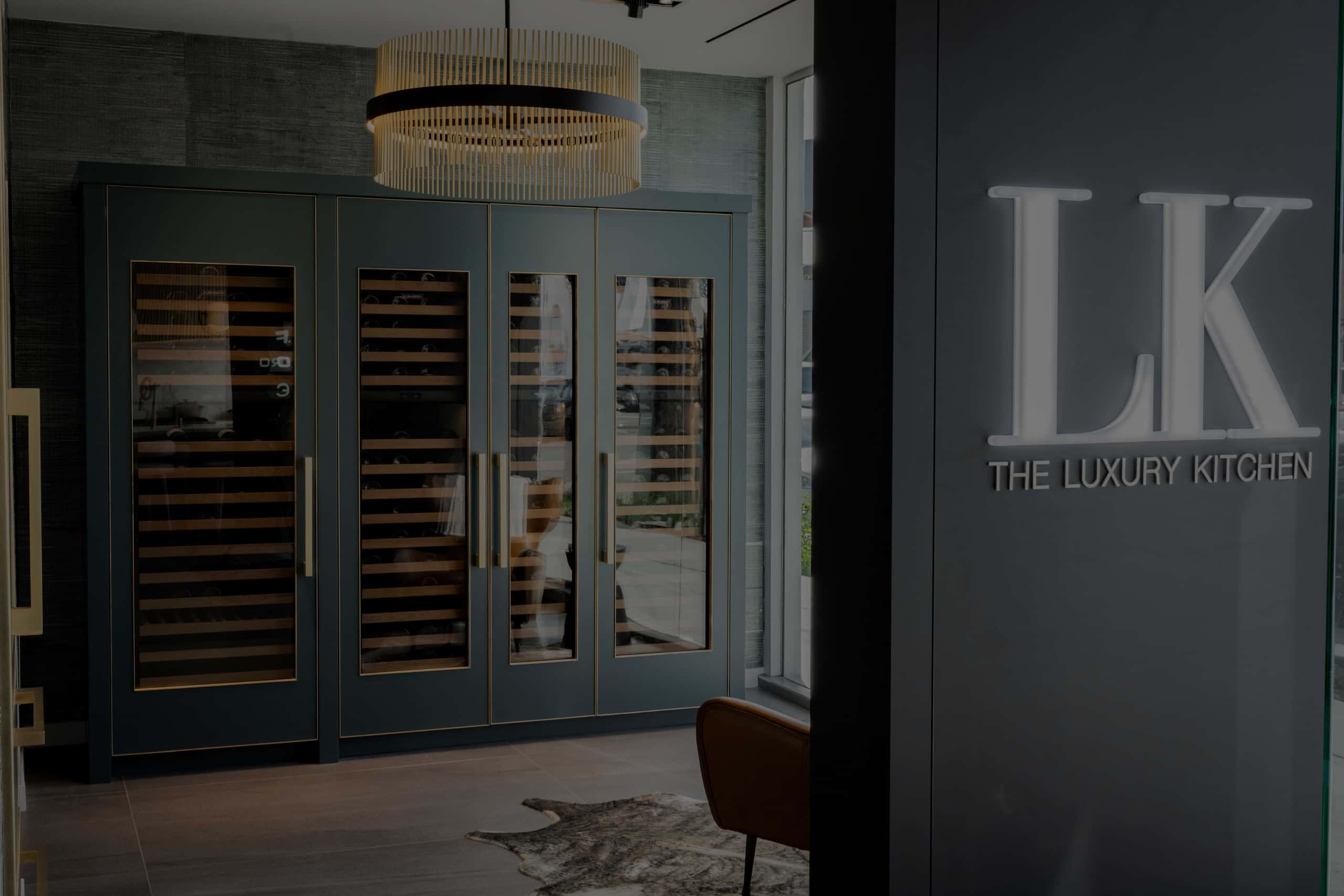 luxury kitchen wine storage